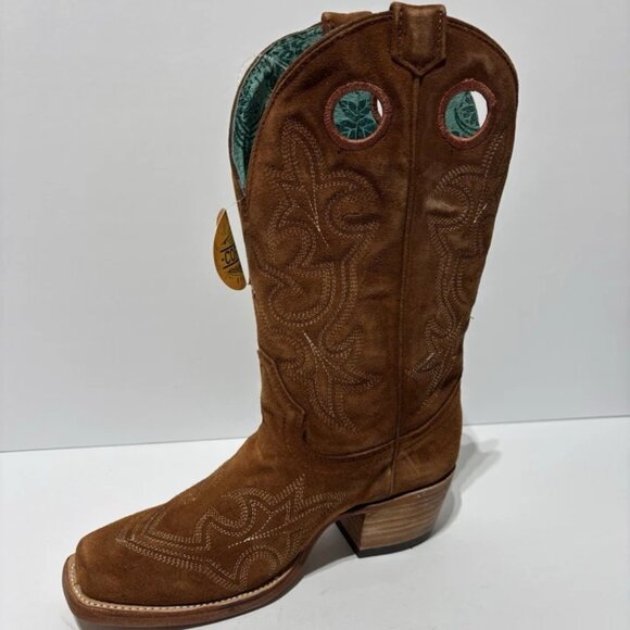 Corral Women’s Shedron Suede Western Boots Brown, Size 7 M - Picture 2 of 6
